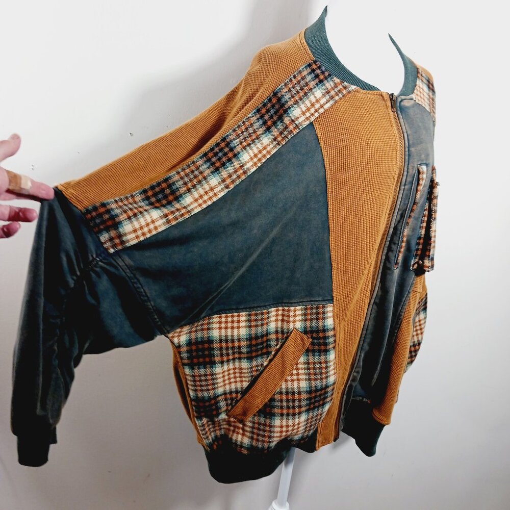 Oli & Hali Multicolor Washed Patchwork Oversized … - image 6